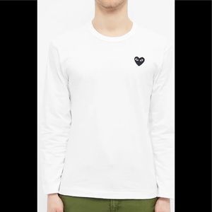 Comme Des Garçon White Long Sleeve